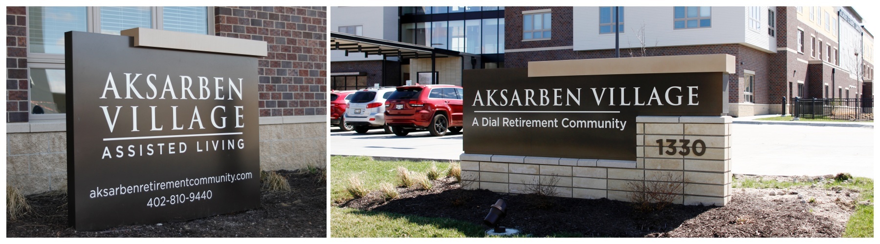 Aksarben Senior Living Exterior Header