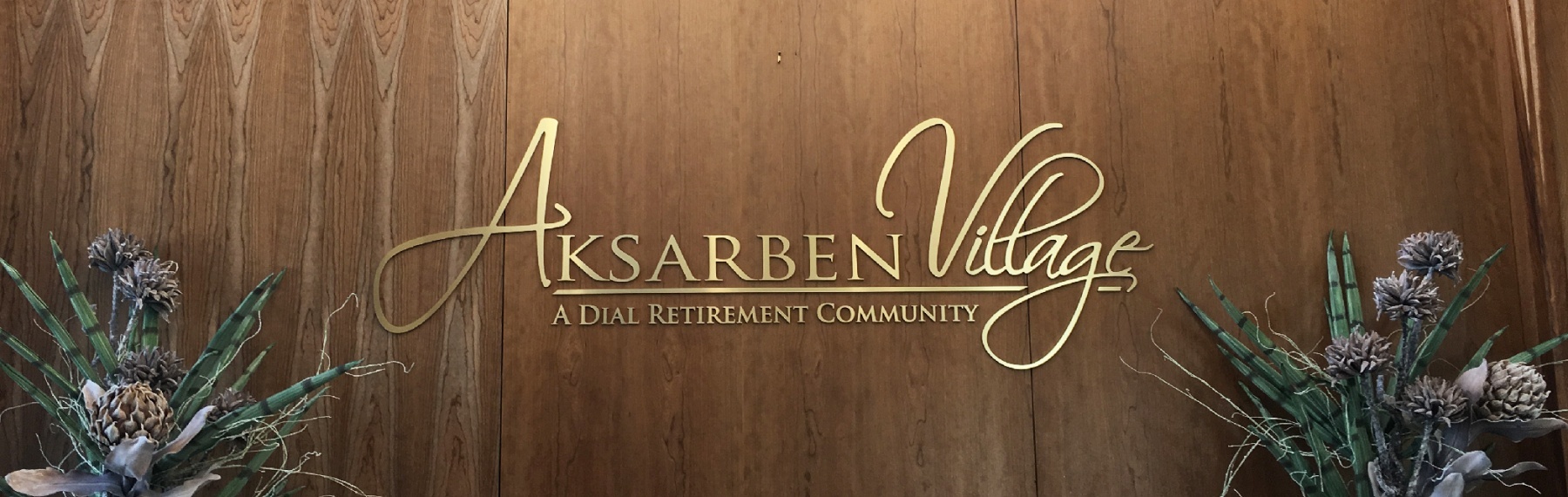 Aksarben Senior Living Wood Wall Header