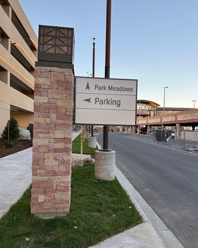 Park Meadows Directional Sign 500