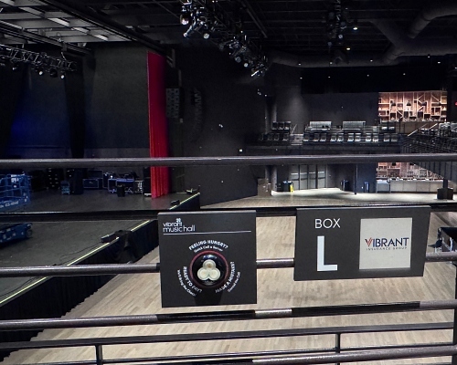 Vibrant VIP Box Signage Buttons 500