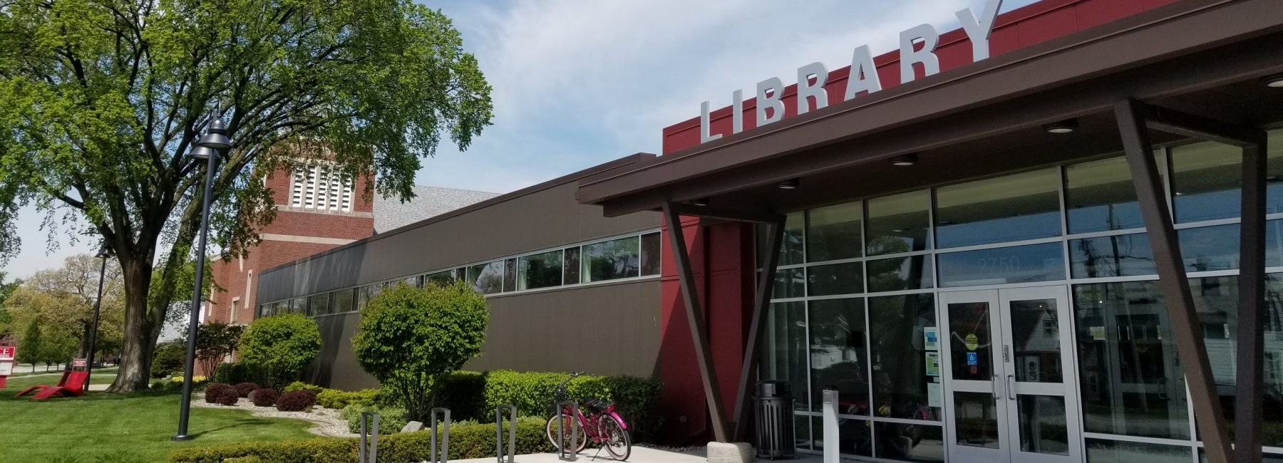 Library Exterior Sign Header