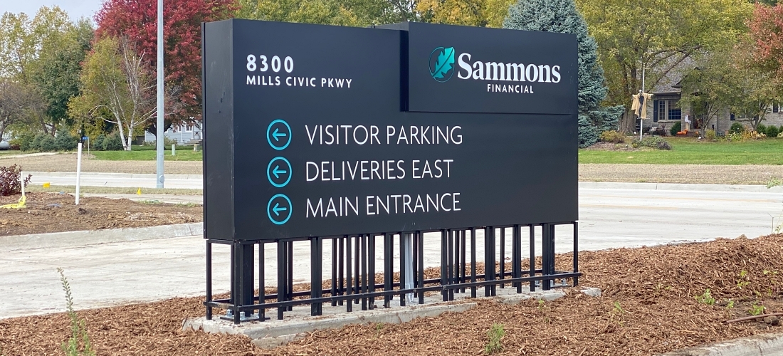 Sammons Exterior Directional Wayfinding Full Sign 11